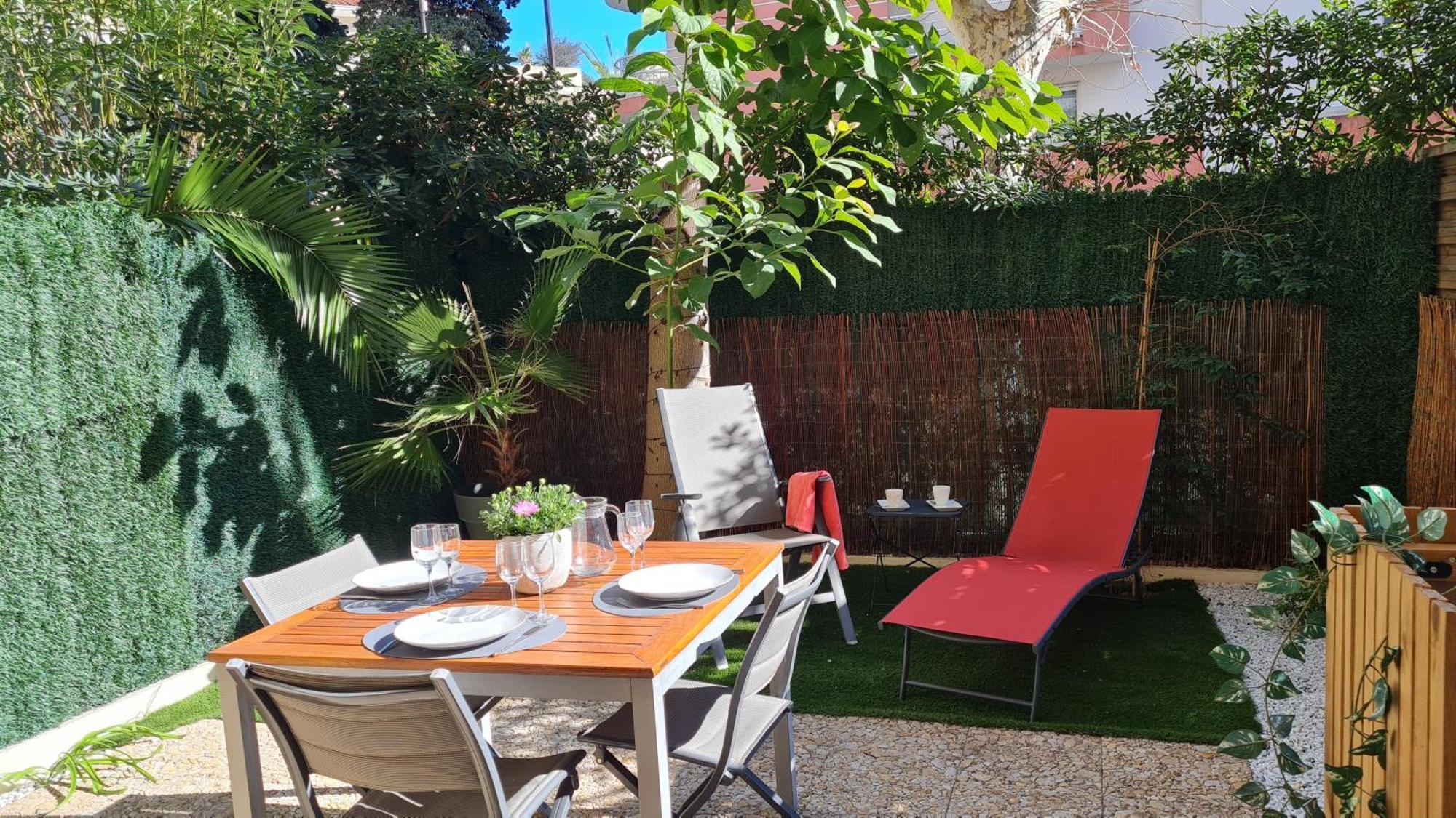 Studio Sun-Beach Avec Parking Et Jardin - 500M Des Plages De Juan Les Pins Antibes Exterior foto